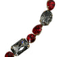 Radiant Red Crystal Buckle Waist Belt