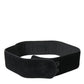 Elegant Suede Waist Belt in Timeless Black