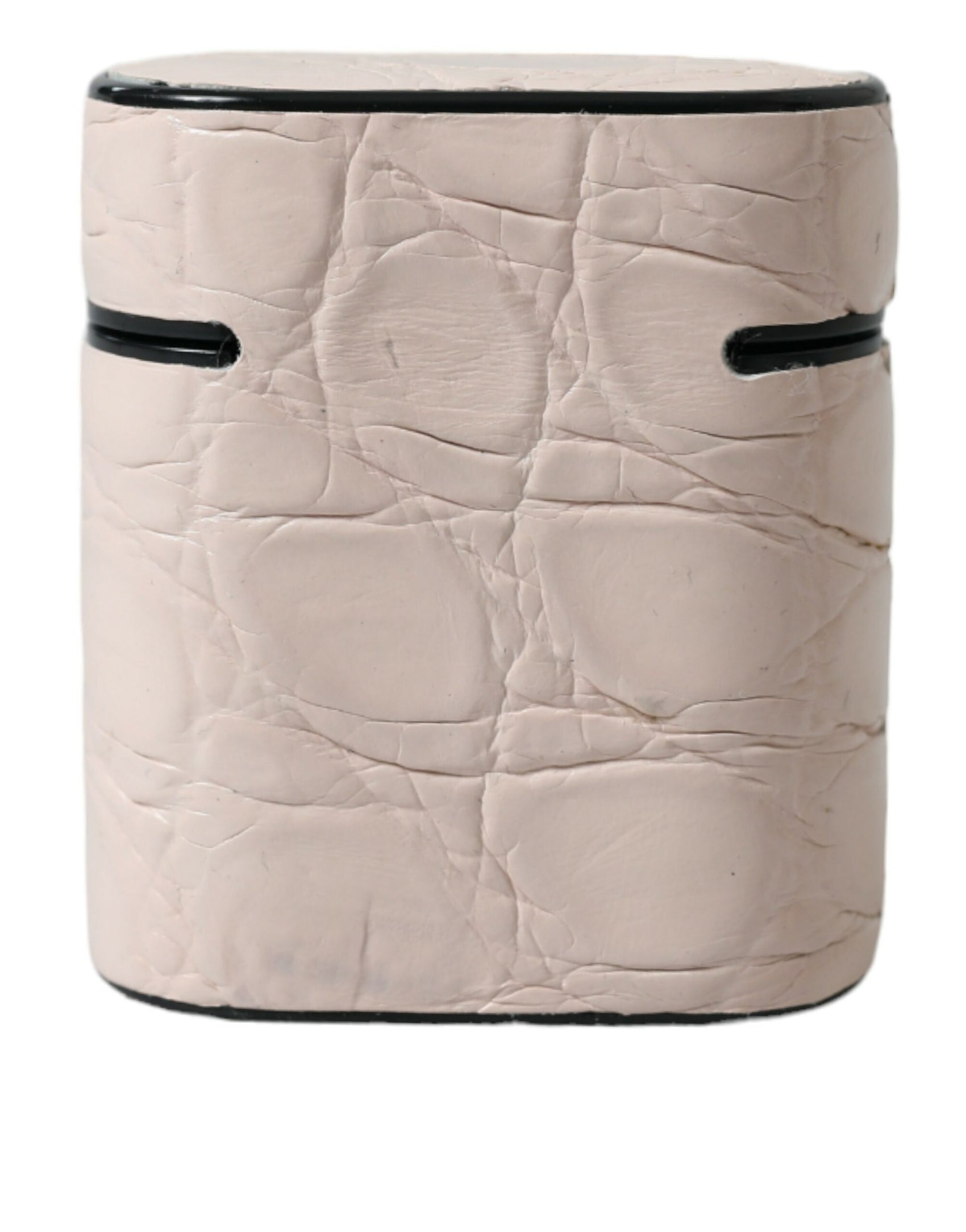 Elegante Airpod-Hülle aus hellrosa Leder