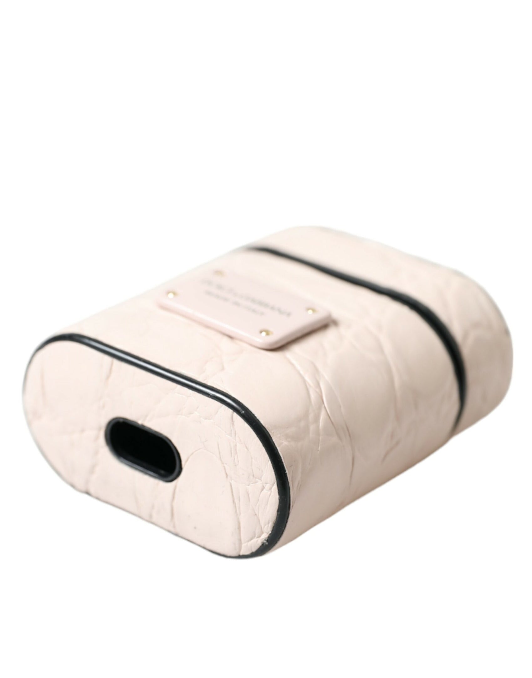 Elegante Airpod-Hülle aus hellrosa Leder
