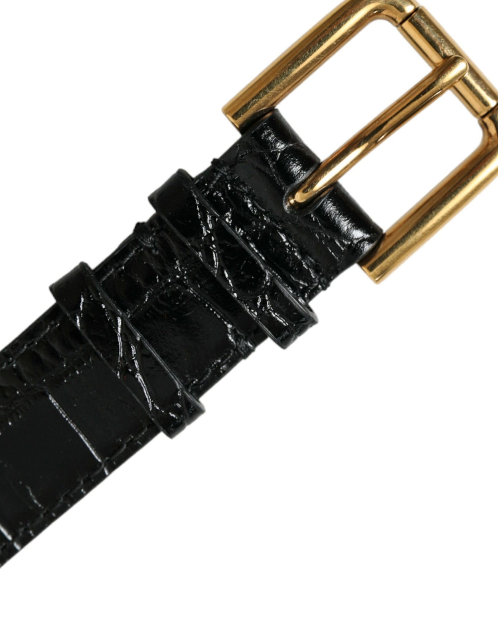 Elegante bracciale in pelle nera dorata