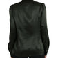 Elegante camicetta in seta con colletto ascot