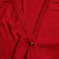 Elegante cardigan rosso in lana con scollo a V