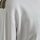 Dolce & Gabbana White Floral Cotton Crew Neck Pullover Sweater
