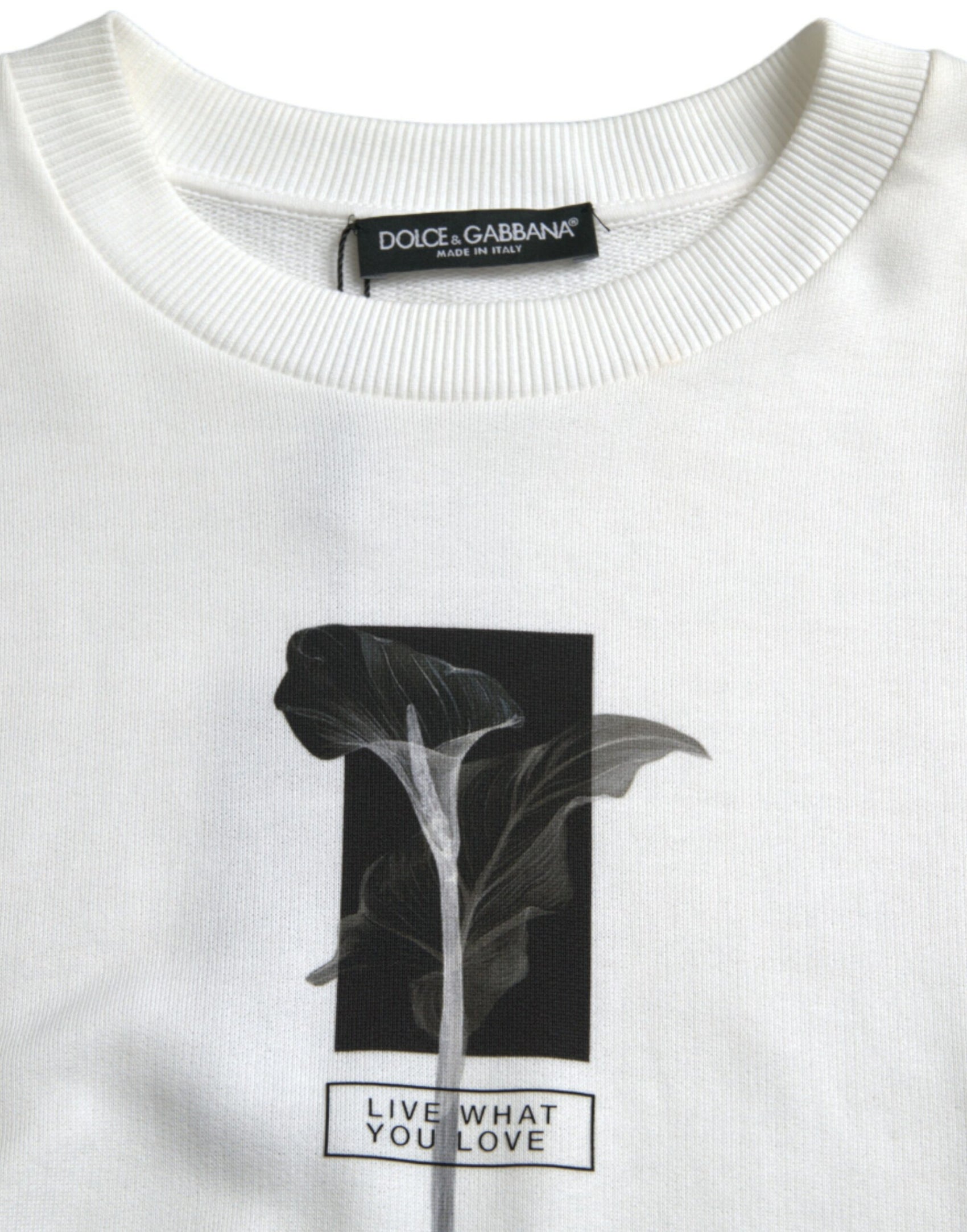 Schicker schwarz-weißer Rundhalspullover