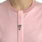 Maglietta in cotone con stampa floreale rosa chic
