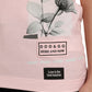 Maglietta in cotone con stampa floreale rosa chic