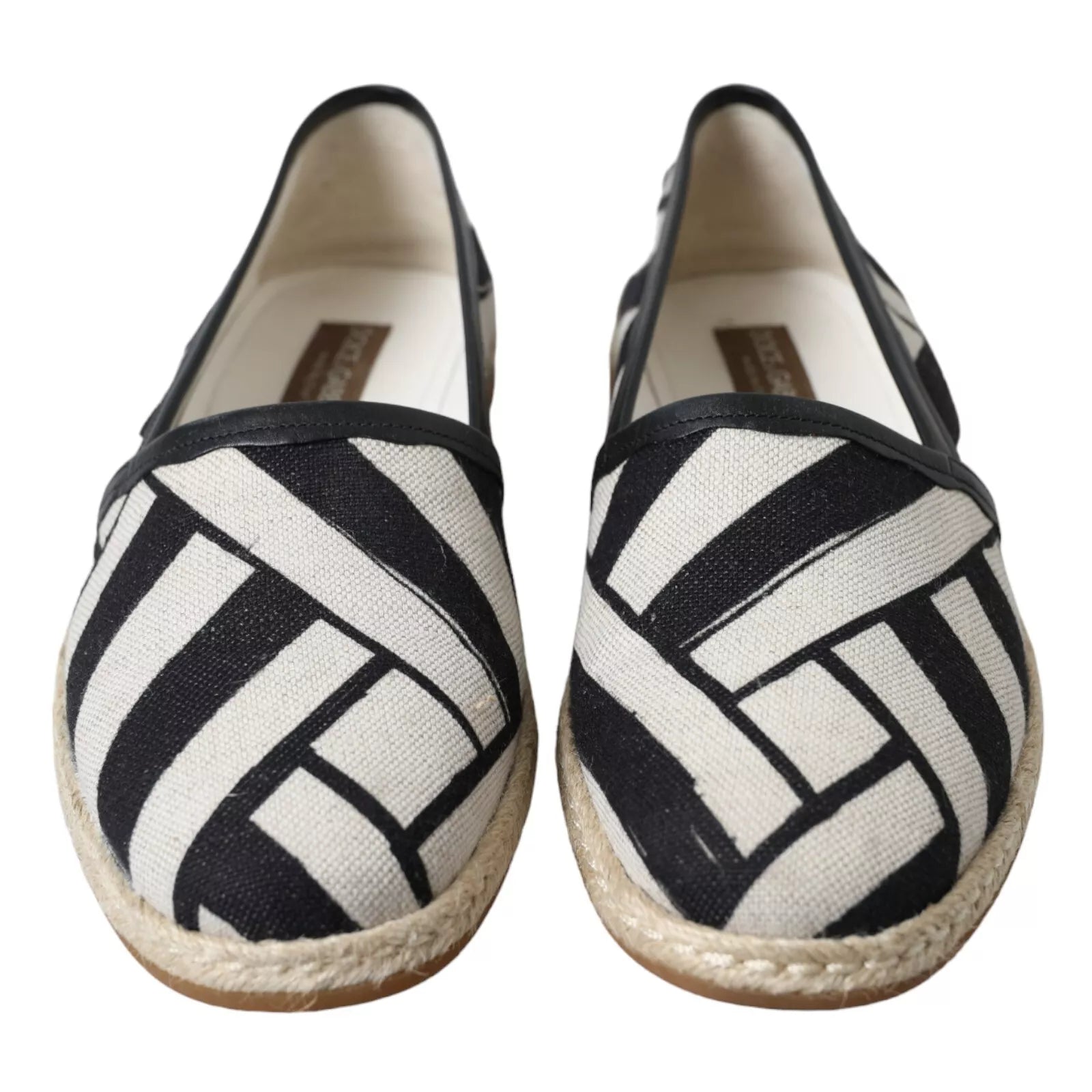 Espadrillas eleganti in pelle a righe