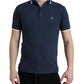 Elegante polo con corona ricamata