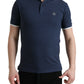 Elegante polo con corona ricamata