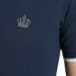 Elegante polo con corona ricamata