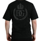 Elegante maglietta in cotone con logo in rilievo