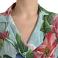Eleganter Jumpsuit aus Seidenkrepp mit Blumenmuster
