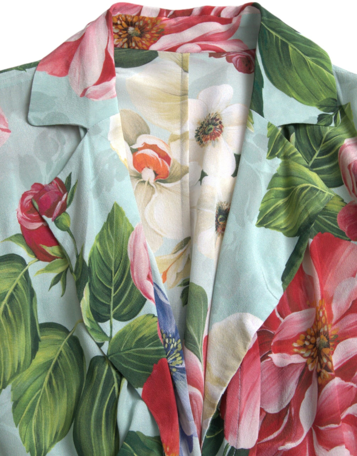 Eleganter Jumpsuit aus Seidenkrepp mit Blumenmuster