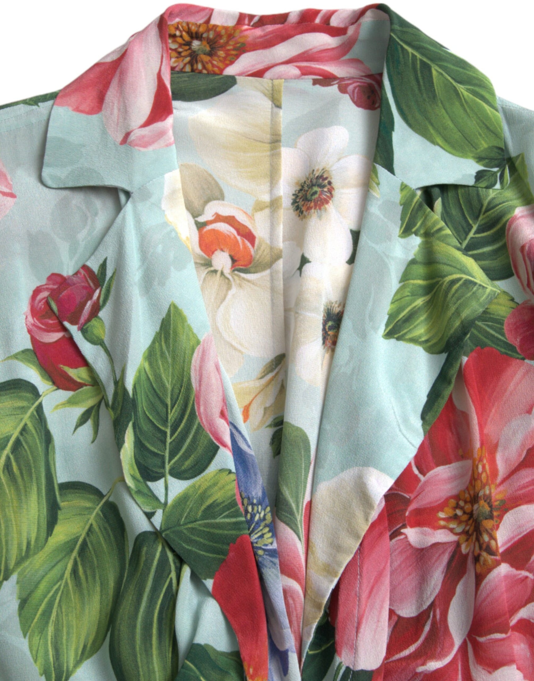 Eleganter Jumpsuit aus Seidenkrepp mit Blumenmuster