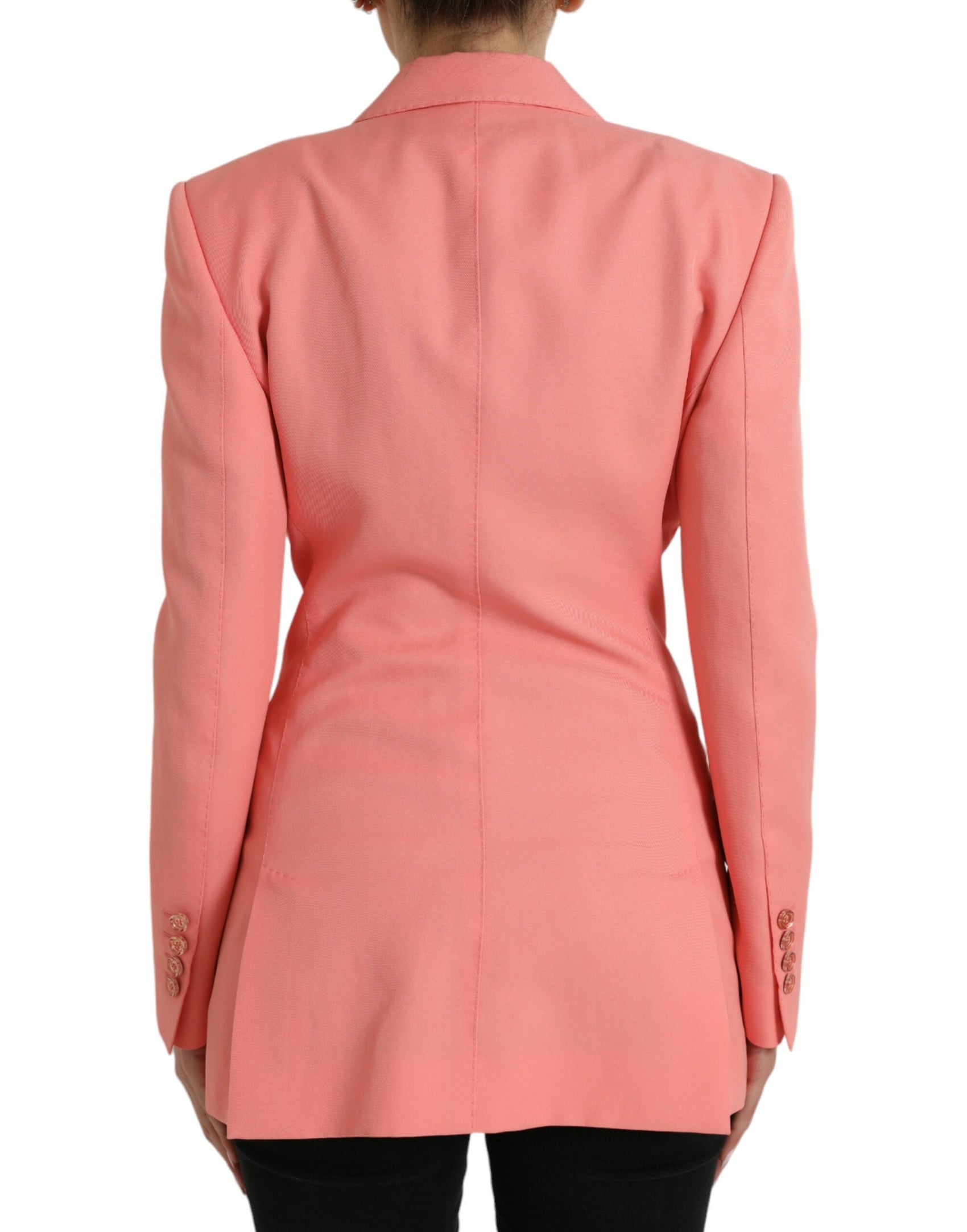 Blazer con revers a lancia rosa chic