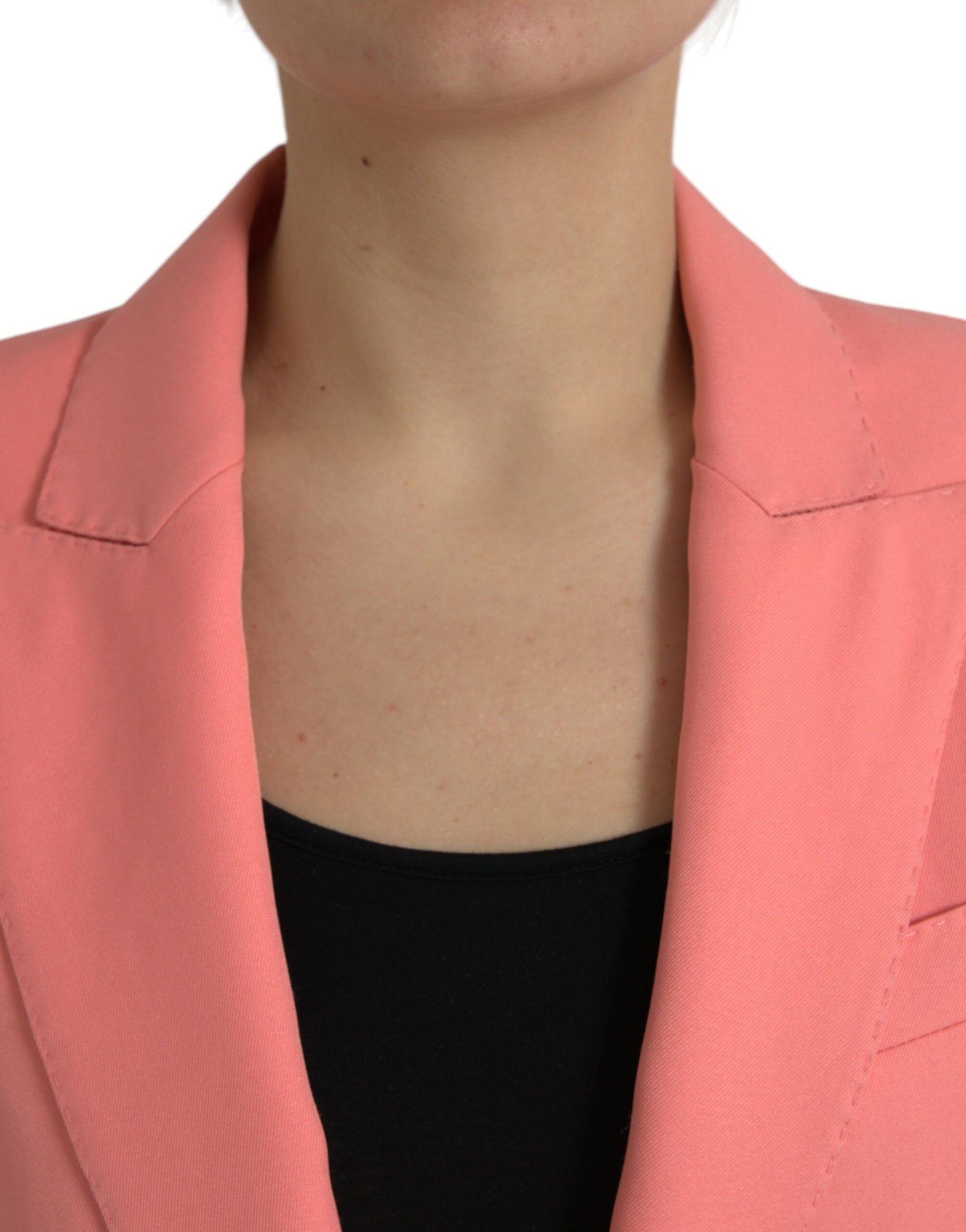Blazer con revers a lancia rosa chic