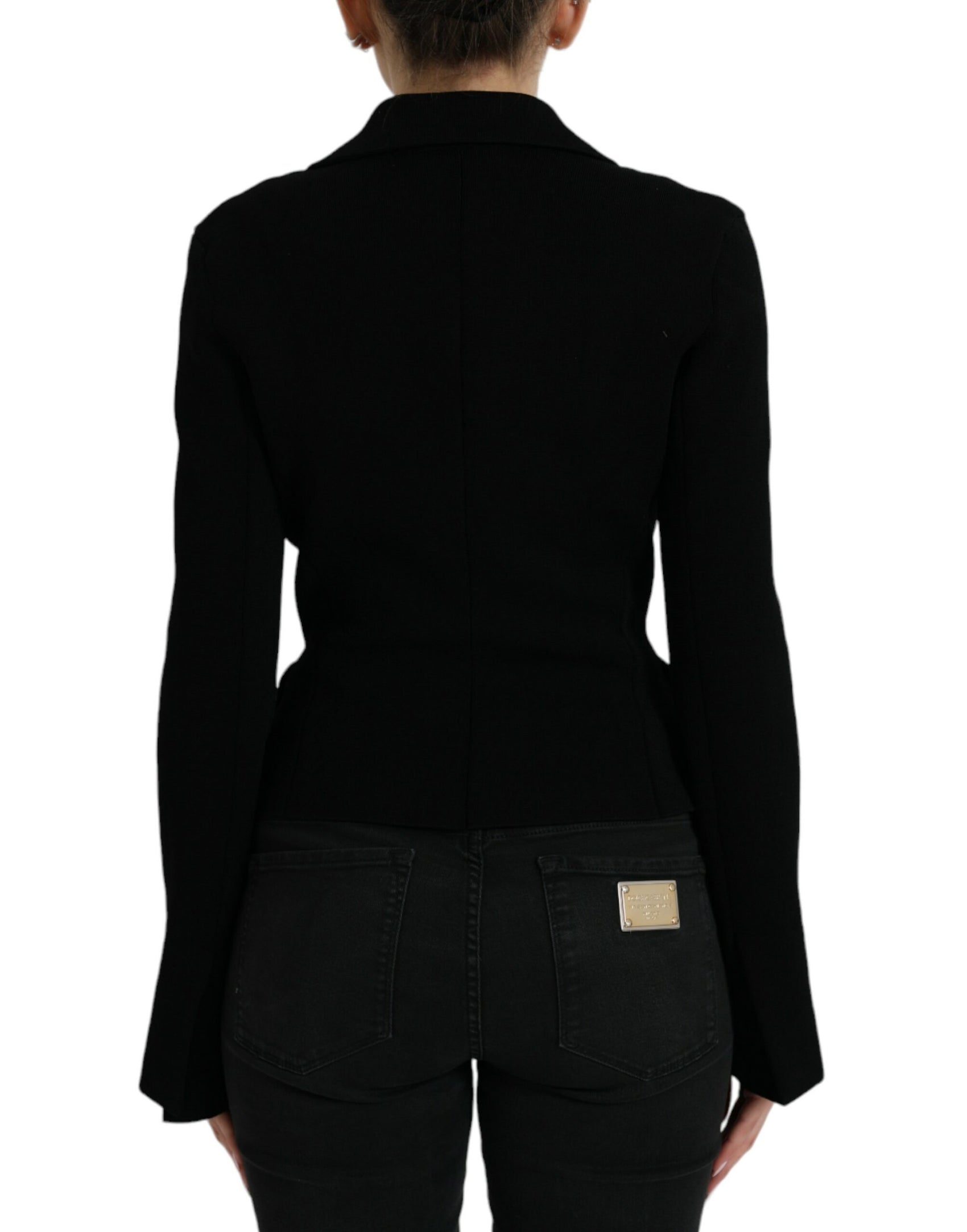 Elegante blazer nero da donna firmato