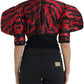Elegante giacca con stampa animalier