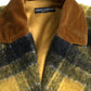 Trench lungo a quadri chic in giallo sole