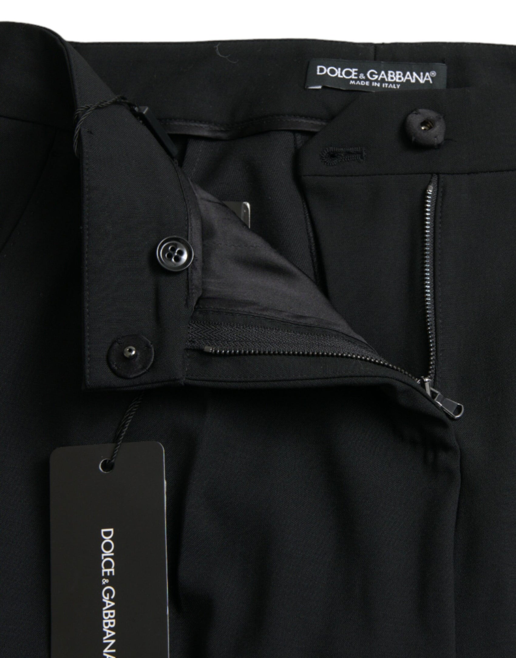 Elegante, schmal zulaufende Wollhose