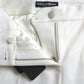 Pantaloni affusolati bianchi eleganti a vita media