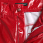 Pantaloni skinny a vita alta rossi chic