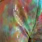 Pantaloni cropped a vita alta multicolor