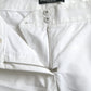 Pantaloni eleganti bianchi affusolati a vita media