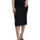 Elegant High Waist Midi Skirt