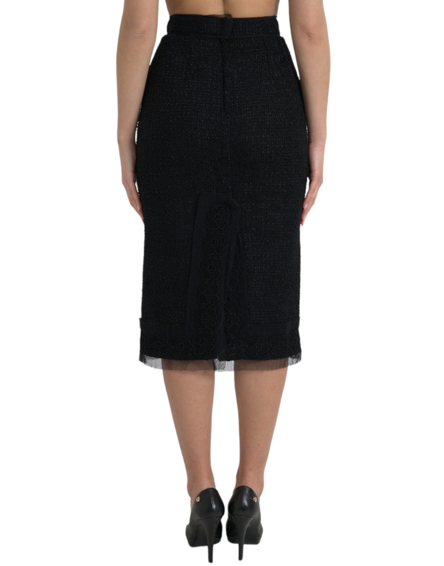 Gonna midi elegante a vita alta