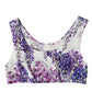 Elegante top corto floreale