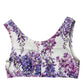 Elegante top corto floreale