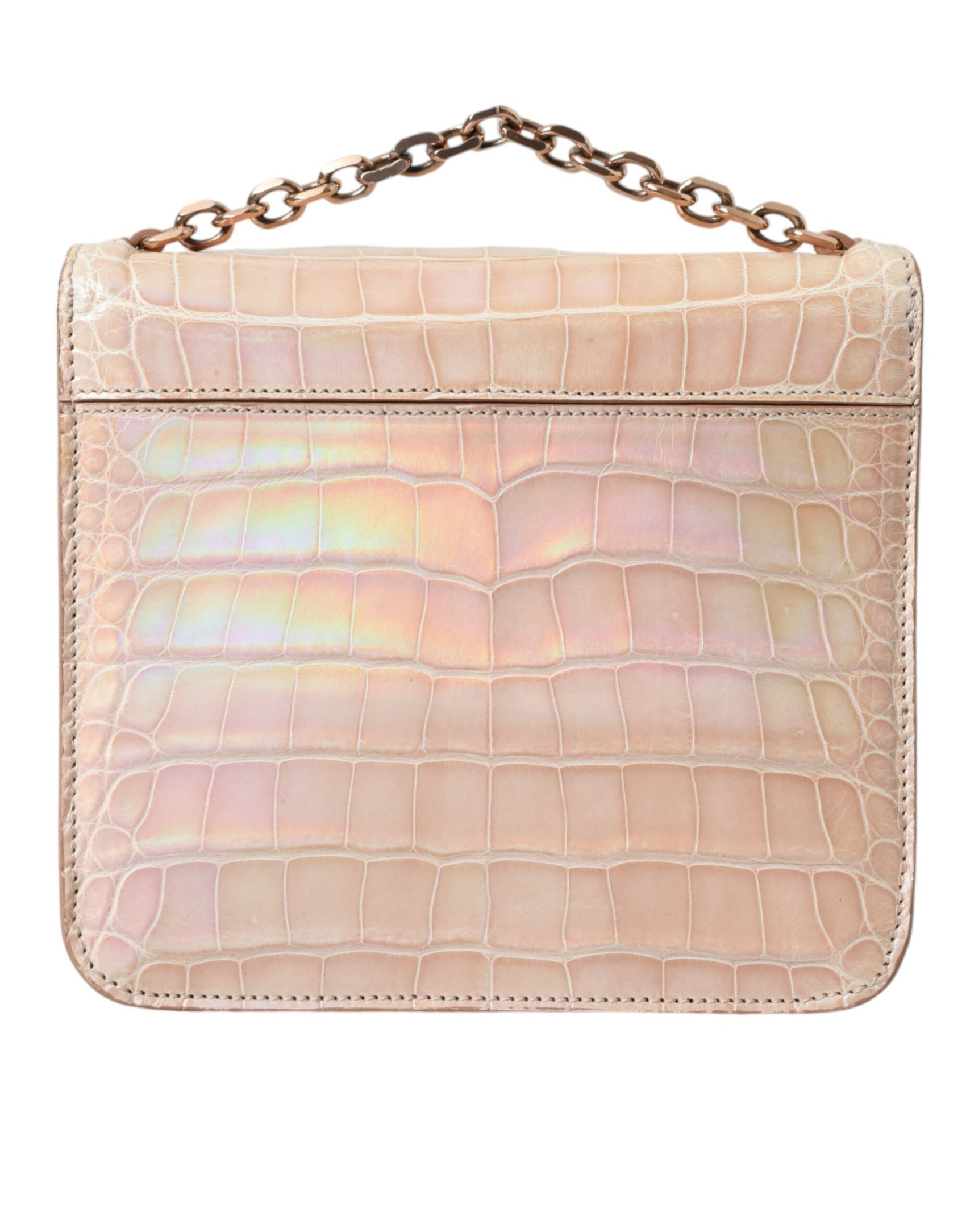 Elegante mini pochette beige a catena per l'eleganza serale
