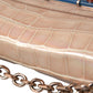 Elegante Mini-Ketten-Clutch in Beige für abendliche Eleganz