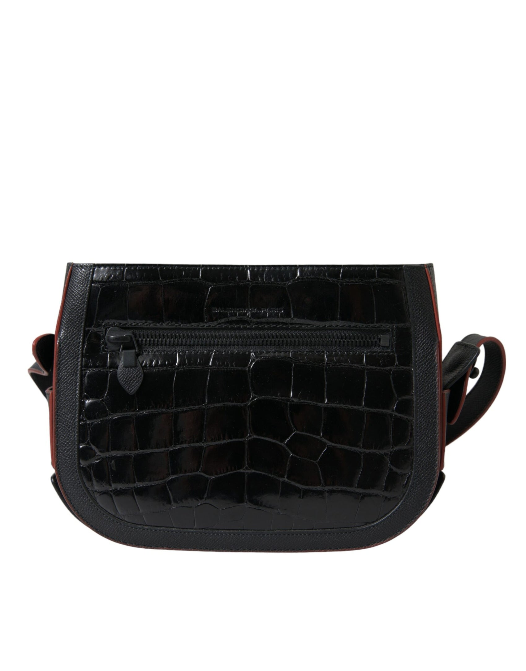 Elegante borsa per macchina fotografica in pelle esotica