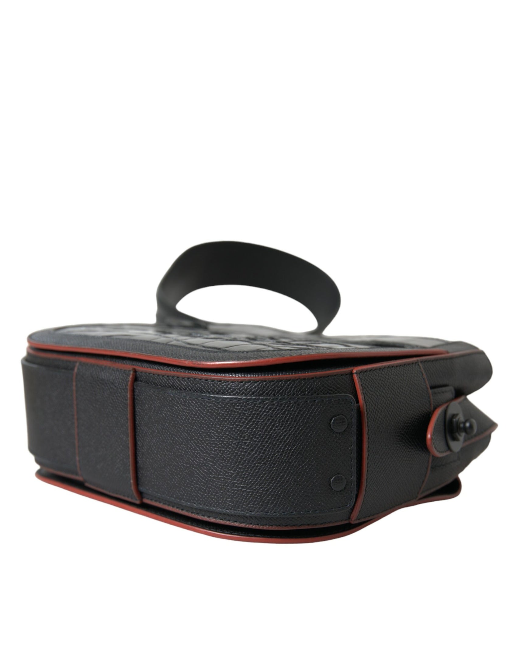 Elegante borsa per macchina fotografica in pelle esotica