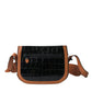 Elegant Crocodile Leather Camera Bag