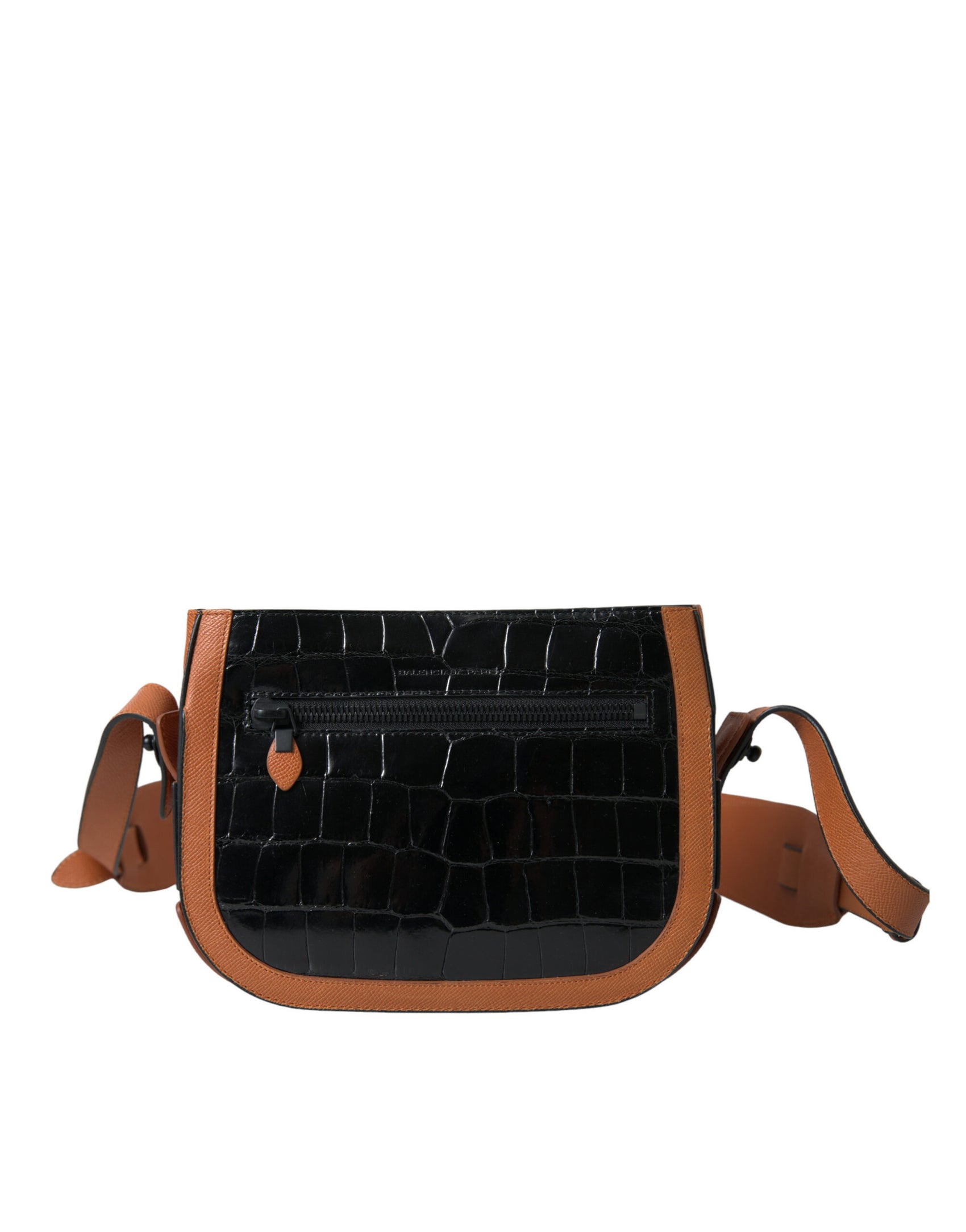 Elegante borsa per macchina fotografica in pelle di coccodrillo