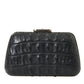 Elegant Crocodile Leather Evening Clutch