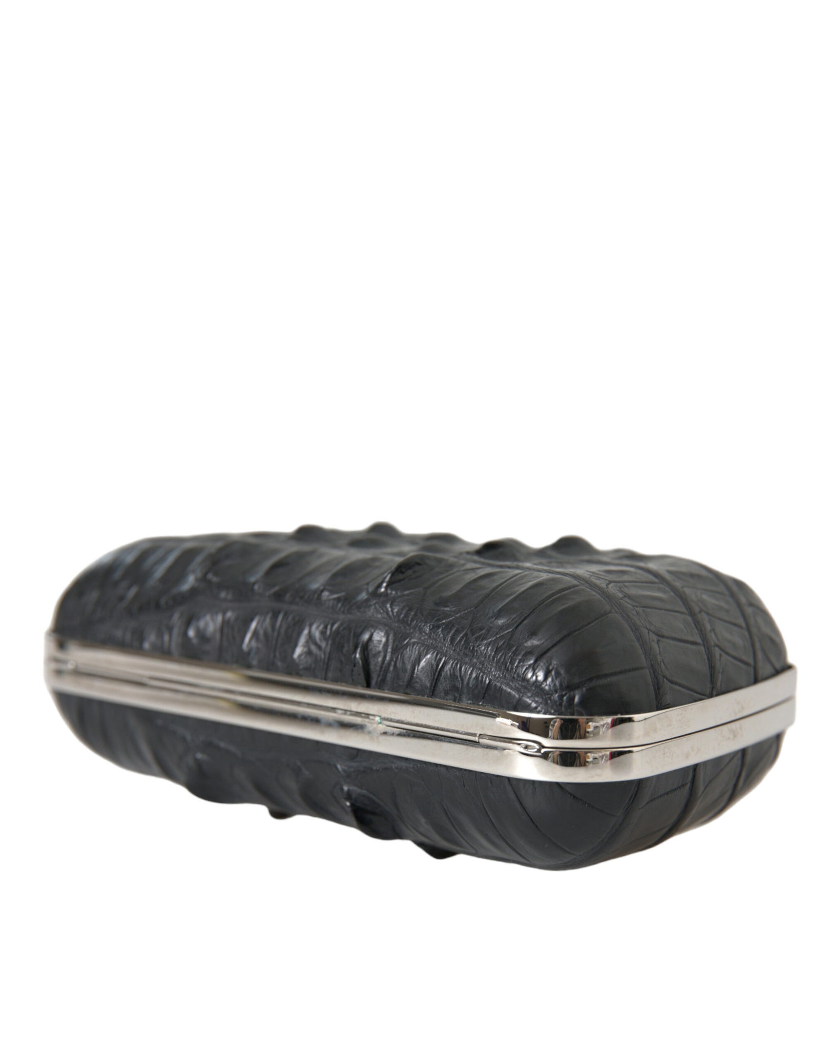 Elegante pochette da sera in pelle di coccodrillo