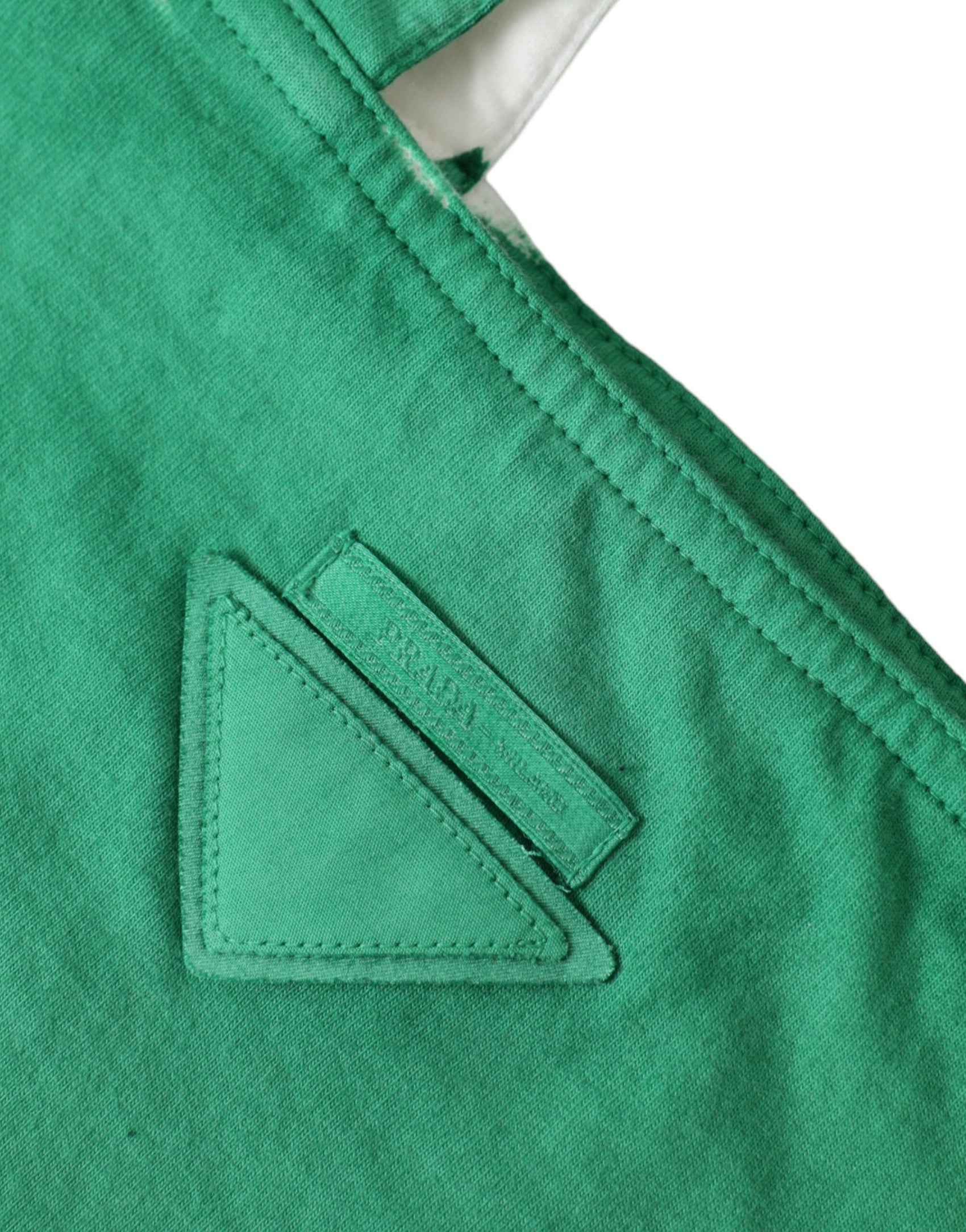 Elegante borsa tote in tessuto verde