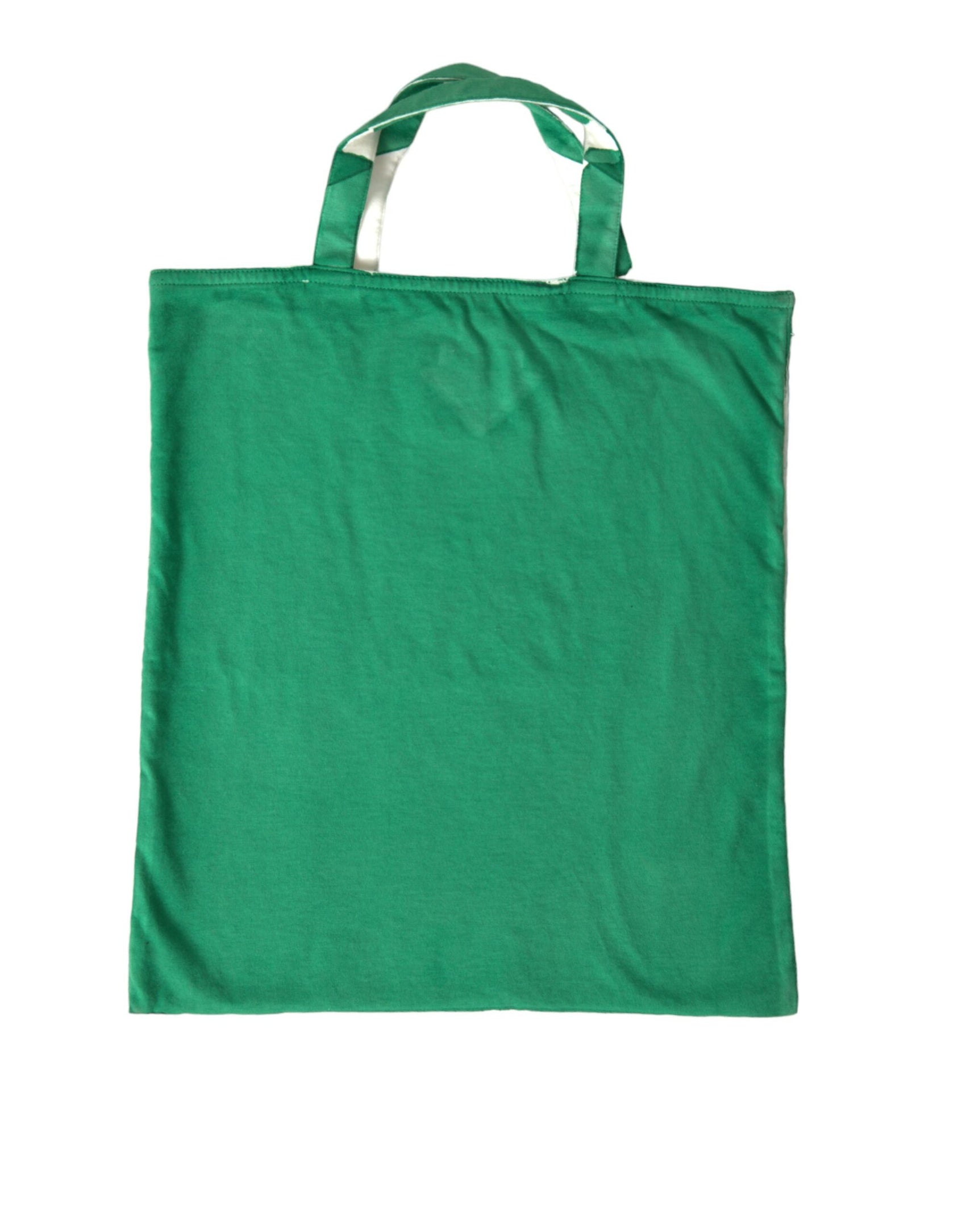 Elegante borsa tote in tessuto verde