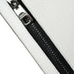 White Calf Leather Lanyard Logo Card Holder Wallet