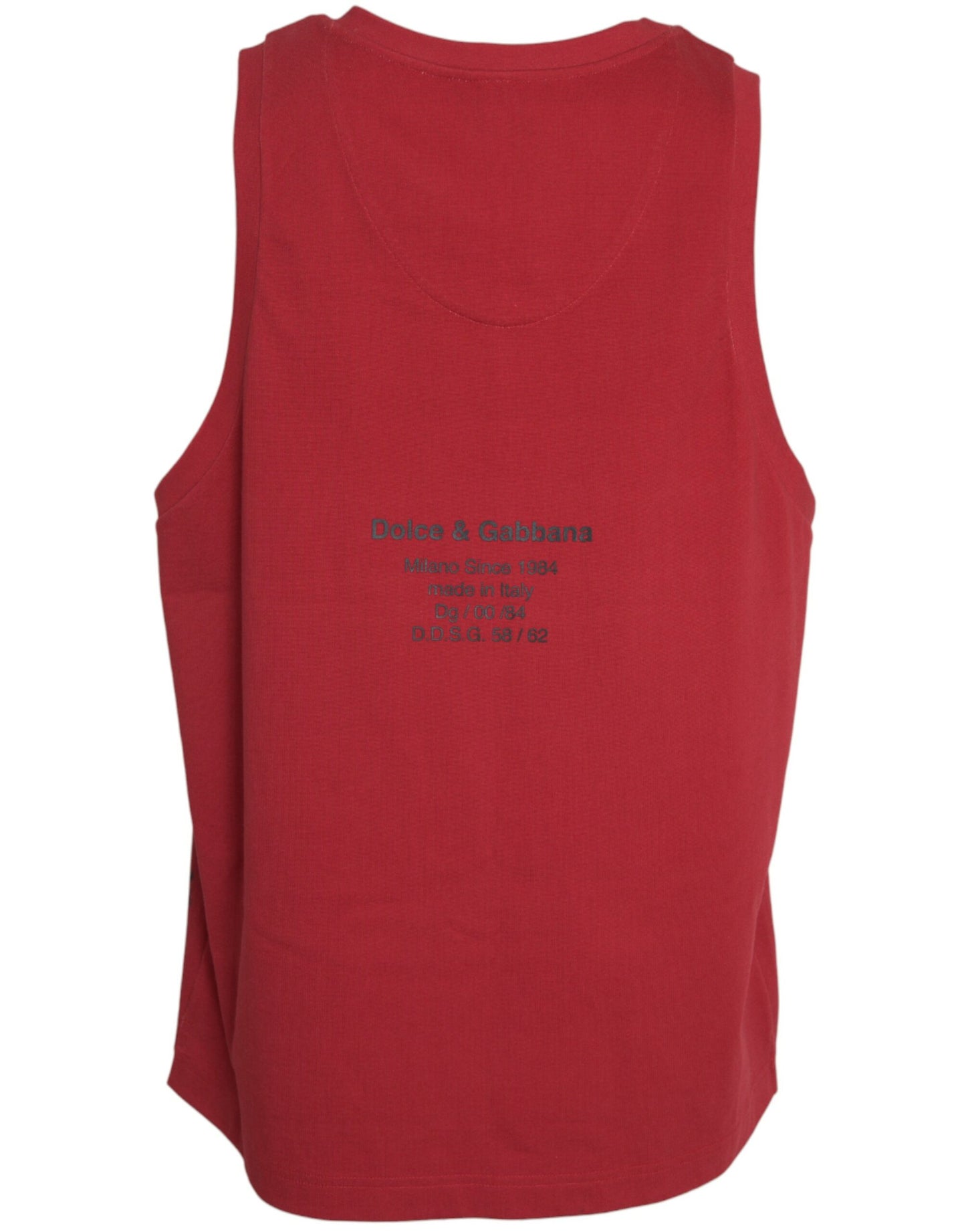 T-shirt senza maniche con stampa leopardata rossa