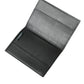 Black Exotic Skin Leather Long Bifold Passport Holder