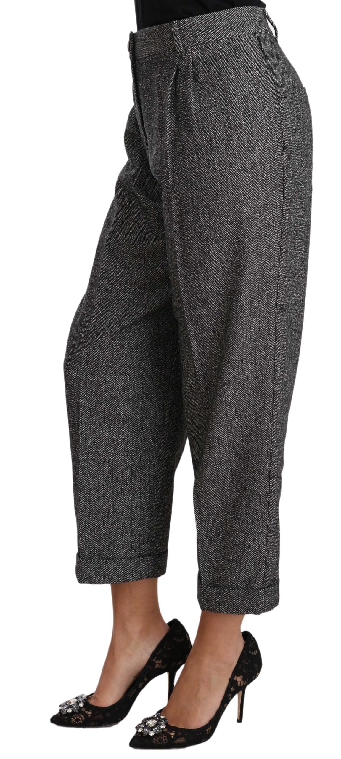 Elegante graue Hose aus Wollmischung