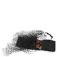 Schwarzes Erdbeer-Sizilien-Kristall-Mesh-Netz-Stirnband-Diadem