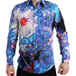 Mehrfarbiges Luminarie Slim MARTINI-Hemd