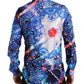 Mehrfarbiges Luminarie Slim MARTINI-Hemd